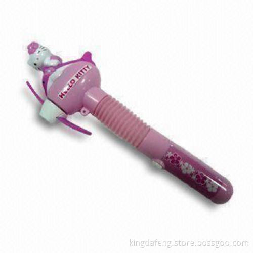 Electric Fan/Battery-operated Toy with Bendable Tube, 22cm Length, Made of ABS Material